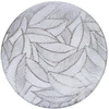 Home4You Kilimėlis ROUND LEAF D38cm, sidabrinės spalvos