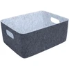 Krepšelis LIDO FELT 33x25xH14cm, tamsiai pilkas