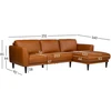 Lova Kampinė sofa „HAVANNA RC“, konjako rudos spalvos