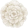 Home4You Padėkliukas ROSE D38cm, aukso spalvos