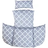 Pagalvėlė pakabinamam krėslui DROPLET pilkas rombas
