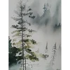Sienų meno kūrinys WALLY 45x60cm, miglotas miškas