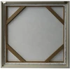 Sienų meno kūrinys WALLY 60x60cm, baltos gėlės