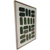 Sienų meno kūrinys WALLY 60x80cm, žalias labirintas 1