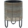 Home4You Sodinukas WICKER D25xH35cm, smėlio pilkos spalvos