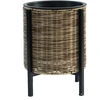 Home4You Gėlių vazonas WICKER su stovu D28xH36cm, šviesiai ruda
