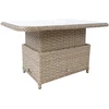 Stalas PACIFIC 120x80x46/65cm, pilkšvai smėlio spalvos