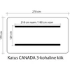 Home4You Stogelis supynėms CANADA 170x278cm