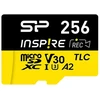 Atminties kortelė Silicon Power Inspire | 256 GB | Micro SDXC | Flash atminties klasė C10, UHS-I U3, V30