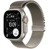 Išmanusis laikrodis APPLE Watch Ultra 3GPS + Cellular 49mm su natūralaus titano korpusu ir natūralaus titano Milano apyranke - Large