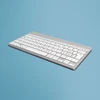 Klaviatūra R-GO Tools R-Go Tools ergonominė R-Go Compact Break klaviatūra, Bluetooth, su pertraukų programine įranga, QWERTZ (CH), Baltas