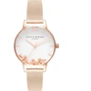 Laikrodis OLIVIA BURTON OB16CH01. Kwarcowy, Kolor balta. Kobieta.