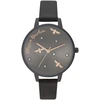 Laikrodis OLIVIA BURTON OB16PQ02. Kwarcowy, Kolor juoda. Kobieta.