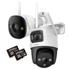 Rinkinys 2 IP kamerų Imou bullet 3 5MP ir Cruiser Dual 10MP su 32GB atminties kortelėmis