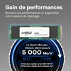 SSD diskas Crucial E100 480GB M.2 2280 PCI-E x4 Gen4 NVMe (CT480E100SSD8)