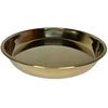 Metalinis padėklas 34cm apvalus aukso spalvos 8373-34