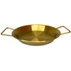 Metalinis padėklas-lėkštė 24cm su rankenomis 004-24