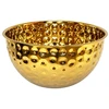 Metalinis serviravimo dubuo auksinis 16 cm