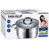 Nerūdijančio plieno puodas Kaisa Villa KV-2245 su dangčiu, 3,9 l