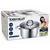 Nerūdijančio plieno puodas Kaisa Villa KV-2249 su dangčiu, 11,8 l