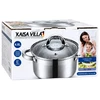 Nerūdijančio plieno puodas Kaisa Villa KV-2250 su dangčiu, 4,8 l