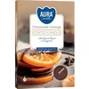 Aura Oranžinis Plauk.žvakutės 6vnt Chocolate-Oranžinis