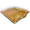 Plastikinis padėklas su dangčiu 1vnt užkandžiams 34,5 x 31 x 6 cm