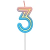 GoDan Žvakutė gimtadienio B&C neon "3"