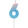 GoDan Žvakutė gimtadienio B&C neon "6"