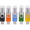 Mėlyna Intenso Office Line Multipack 16 GB, USB-Stick - 5 USB-A 3.2 USB-Sticks in yellow, žalias, juodas, mėlynas + oranžinis