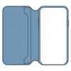 Apple iPhone XS Max odinis atverčiamas dėklas - Mėlynas (Cape Cod Blue)