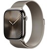 Išmanusis laikrodis Apple Watch 10 GPS + Cellular 46mm Natural Titanium Milanese Loop S/M Gray (MC7Q4QF/A)