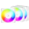 ARCTIC P12 Pro Reverse A-RGB PWM Fan – 120mm, baltas, pack of 3