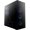 ARCTIC Xtender kompiuterio korpusas, Midi-Tower, E-ATX, RGB, Tempered Glass – includes vertical GPU mount & riser cable, juodos spalvos