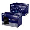 ASUS SBC-06D2X-U Išorinis plonas Blu-ray skaitymo diskas, Juodas, BDXL palaikymas, 6X Blu-ray skaitymo greitis, USB 2.0 Asus