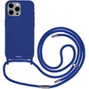 Atminties kortelė „Artwizz HangOn“ silikoninis dėklas + įkrovimas iPhone 15 Pro Max - karališkos mėlynos spalvos
