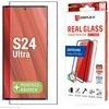 E.V.I. DISPLEX Real Glass + dėklas Samsung Galaxy S24 Ultra