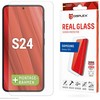 „Samsung Galaxy S25/S24“ tikras ekrano stiklas, pagamintas iš „Displex Transparent“