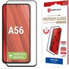 „Displex Juodas“ – „Samsung Galaxy A56 5G“ 3D apsauginis stiklas, pilnai apsaugotas