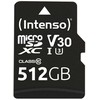 Intenso Micro SDXC 512GB C10 UHS-I Professional + adapteris