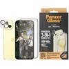 Panzer Glass PanzerGlass Bundle 3in1 set dėklas telefonui skaidrus + plėvelė + kameros apsauga Apple iPhone 15 Plus