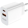 PEDEA Reiselader Dual 20W PD 3.0 PPS fr USB-C/USB-A, wei
