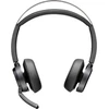 HP Poly Voyager Focus 2 Belaidės ausinės, Bluetooth, BT700 USB-C Adapteris, USB-C/A Adapteris, Juoda
