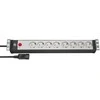Carruzzo Brennenstuhl 1156057128 elektros tinklo ilgintuvas 3 m 8 AC išvestis(ys / čių) Vidaus Juoda