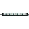 Brennenstuhl Premium Line Technics, prailgintuvas 5xCEE 7/4, 1xCEE 7/7, 5xmygtukai, 3m, apsauga nuo augintinių, juodas / pilkas1951550600 / GT-501