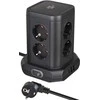 Buitinis ilgintuvas-stovas BRENNENSTUHL, 8 vietų, 3USB, 2 m