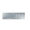 CHERRY KC 6000 SLIM FOR MAC klaviatūra USB QWERTZ Vokiečių Sidabras