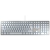 CHERRY KC 6000 SLIM - Klaviatūra - QWERTZ - Deutsch - Sidabrinė
