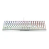Klaviatūra CHERRY XTRFY MX 3.1 - Pełny dydis - Podświetlenie - USB-C - QWERTZ - Niemiecki - Przełącznik kluczykowy: CHERRY MX2A Ruda - balta