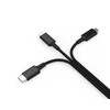 Smrter USB USB-A + USB-C kabelis - USB-C + microUSB + Žaibas 1,2 m Juodas (SCRTER _ HYDRA _ ULT _ BK)